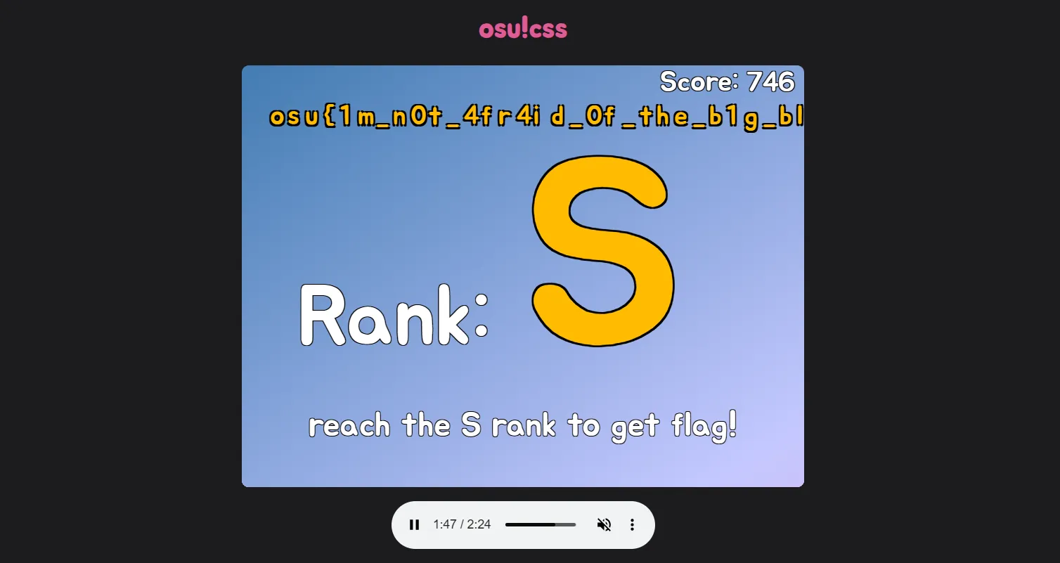The flag is cut off