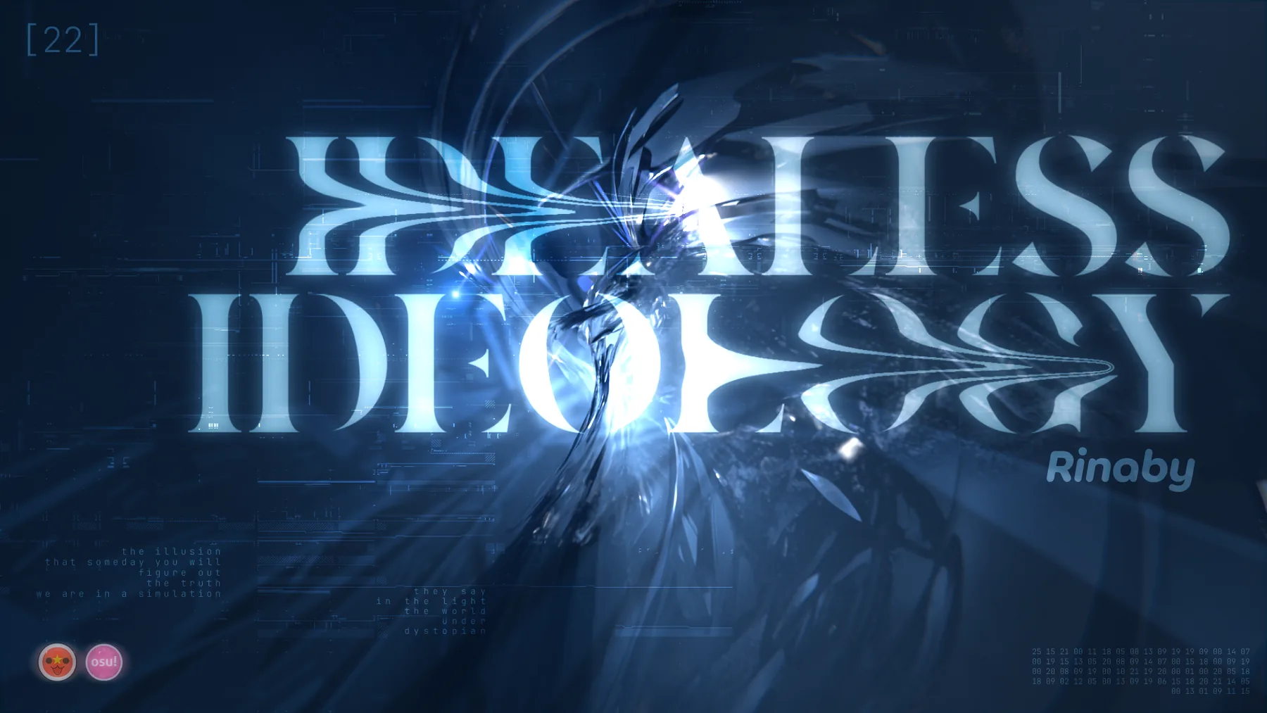 Blue Idealess Ideology title artwork
