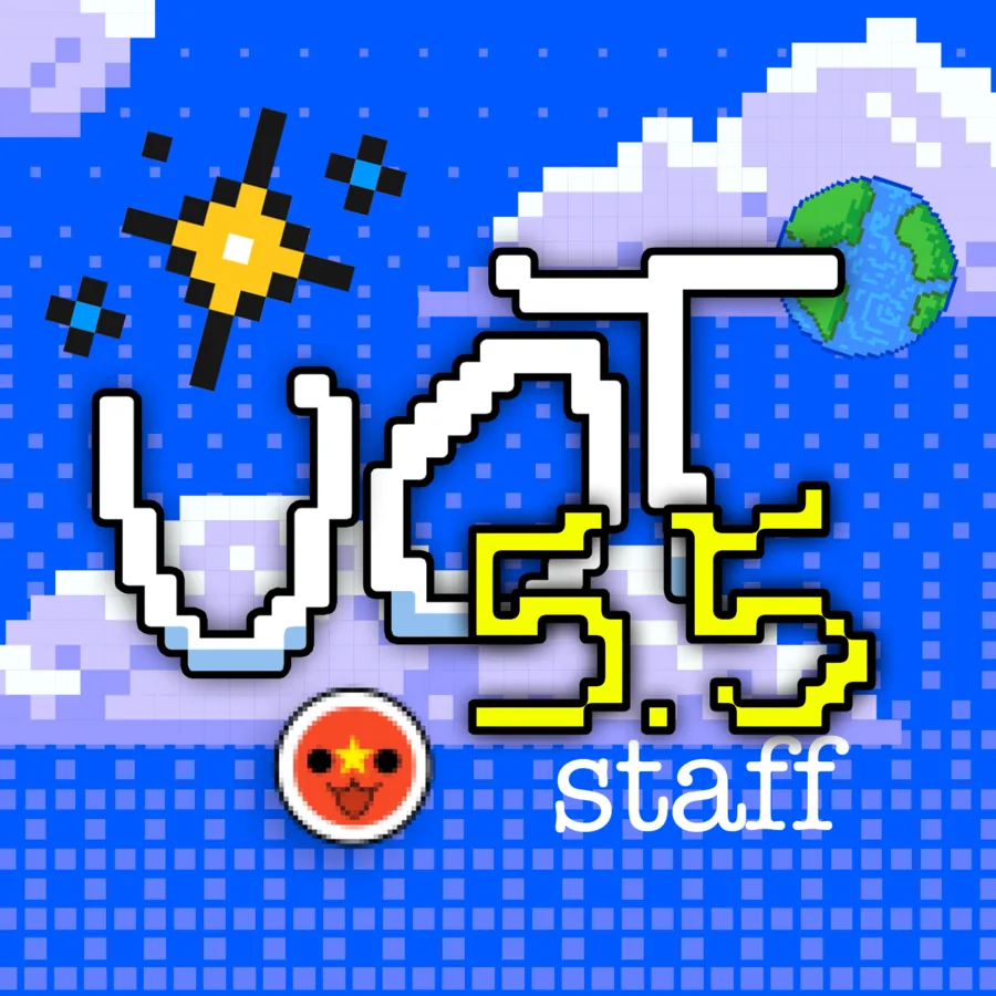 Purple pixel art VOT5.5 staff icon