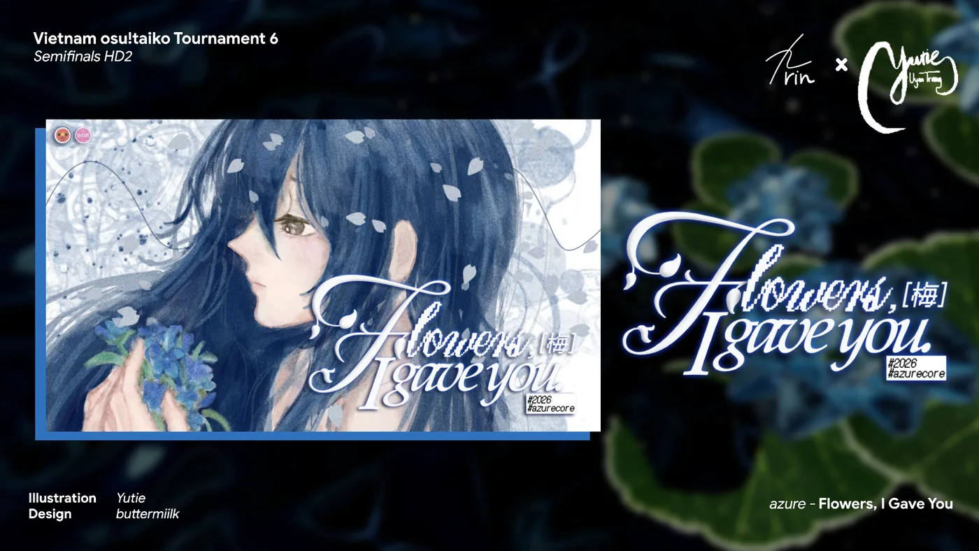 Flowers I gave you tournament title presentation